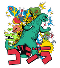 GODZILLA king of monsters print 18x24